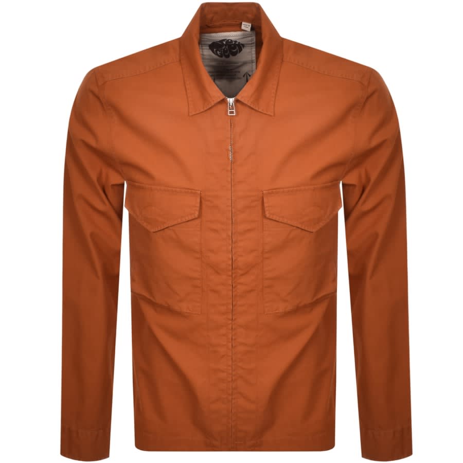 Pretty Green Ripstop Overshirt Orange | Mainline Menswear