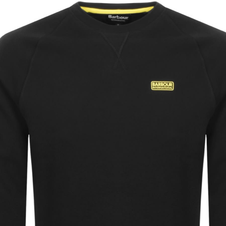 Alternative Image for ProductBarbour International Crew Neck Sweatshirt Black2
