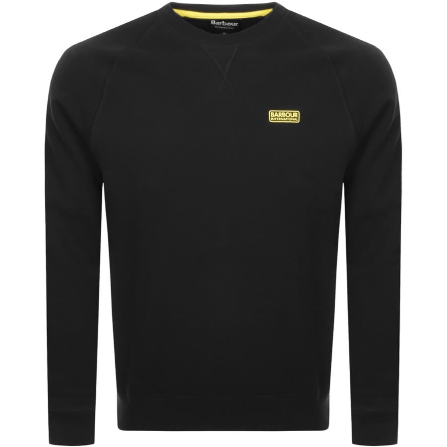 Alternative Image for ProductBarbour International Crew Neck Sweatshirt Black1