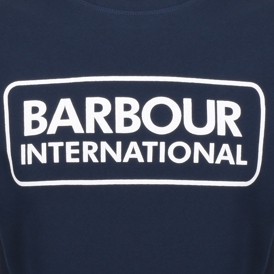Alternative Image for ProductBarbour International Crew Neck Sweatshirt Navy3