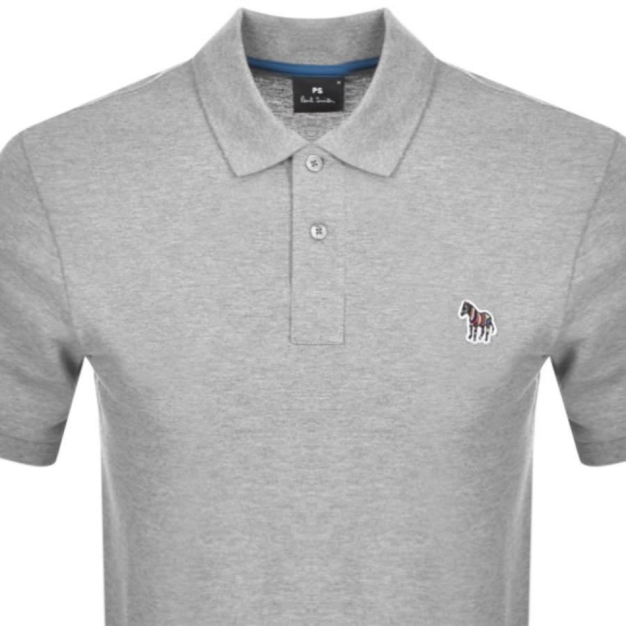 Alternative Image for ProductPS By Paul Smith Regular Polo T Shirt Grey2