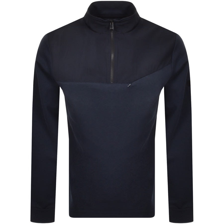 Alternative Image for ProductBarbour International Half Zip Sweatshirt Navy1