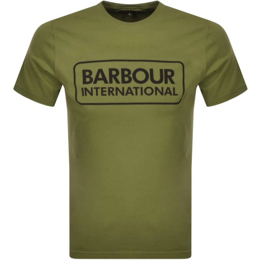 Alternative Image for ProductBarbour International Large Logo T Shirt Green1