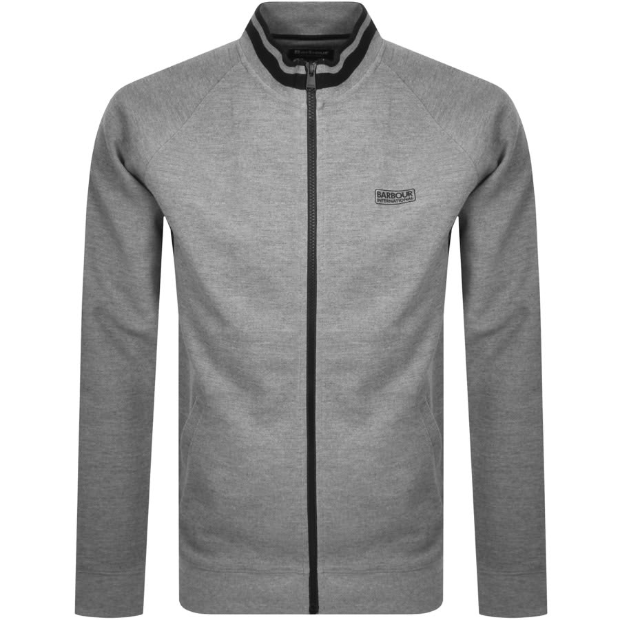 Alternative Image for ProductBarbour International Zip Through Sweatshirt Grey1