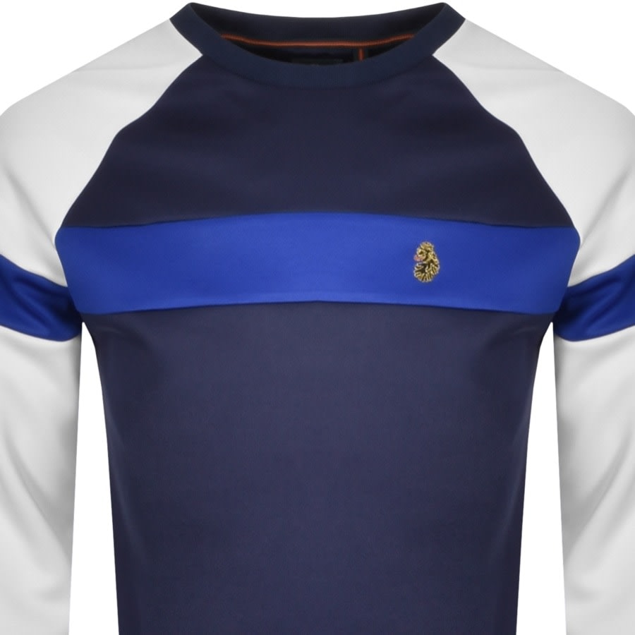 Alternative Image for ProductLuke 1977 Adam 3 Tape Sweatshirt Navy2
