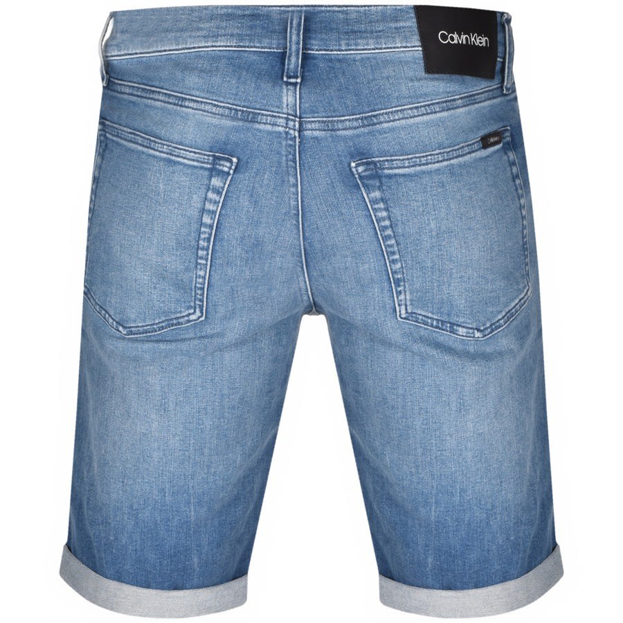 Alternative Image for ProductCalvin Klein Slim Denim Shorts Blue2