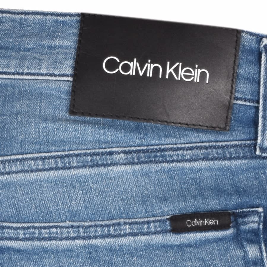 Alternative Image for ProductCalvin Klein Slim Denim Shorts Blue3