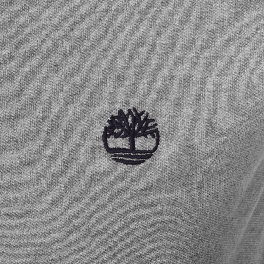 Alternative Image for ProductTimberland Logo Short Sleeved Polo T Shirt Grey3