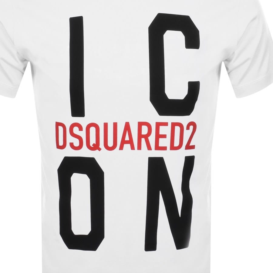 Alternative Image for ProductDSQUARED2 Vertical Icon Logo T Shirt White3
