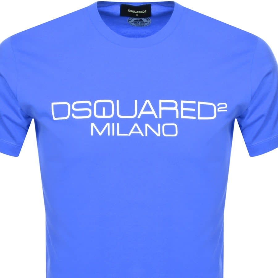 Alternative Image for ProductDSQUARED2 Milano Logo T Shirt Blue2