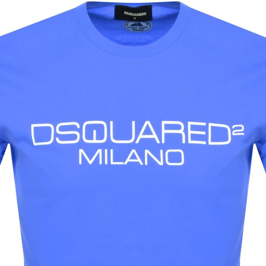 Alternative Image for ProductDSQUARED2 Milano Logo T Shirt Blue3