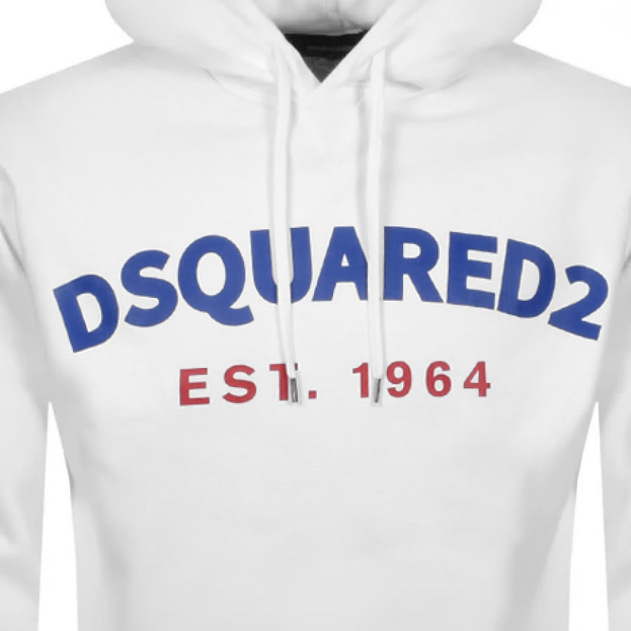 Alternative Image for ProductDSQUARED2 Est 64 Logo Hoodie White3