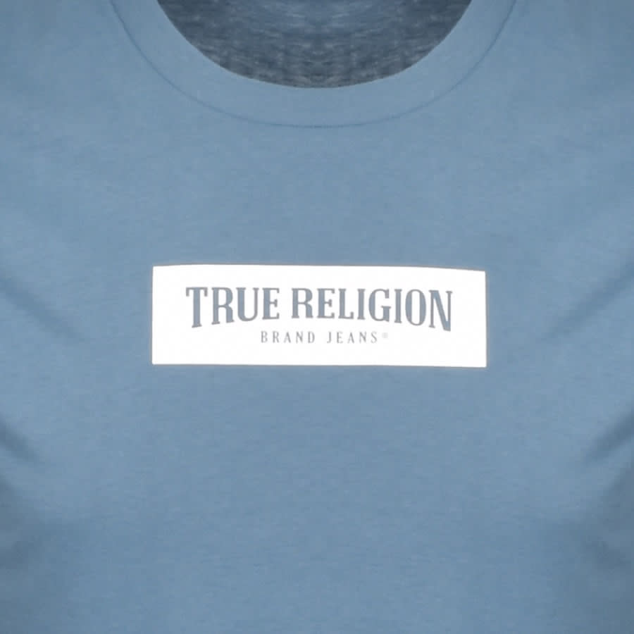 Alternative Image for ProductTrue Religion Box Logo T Shirt Blue3