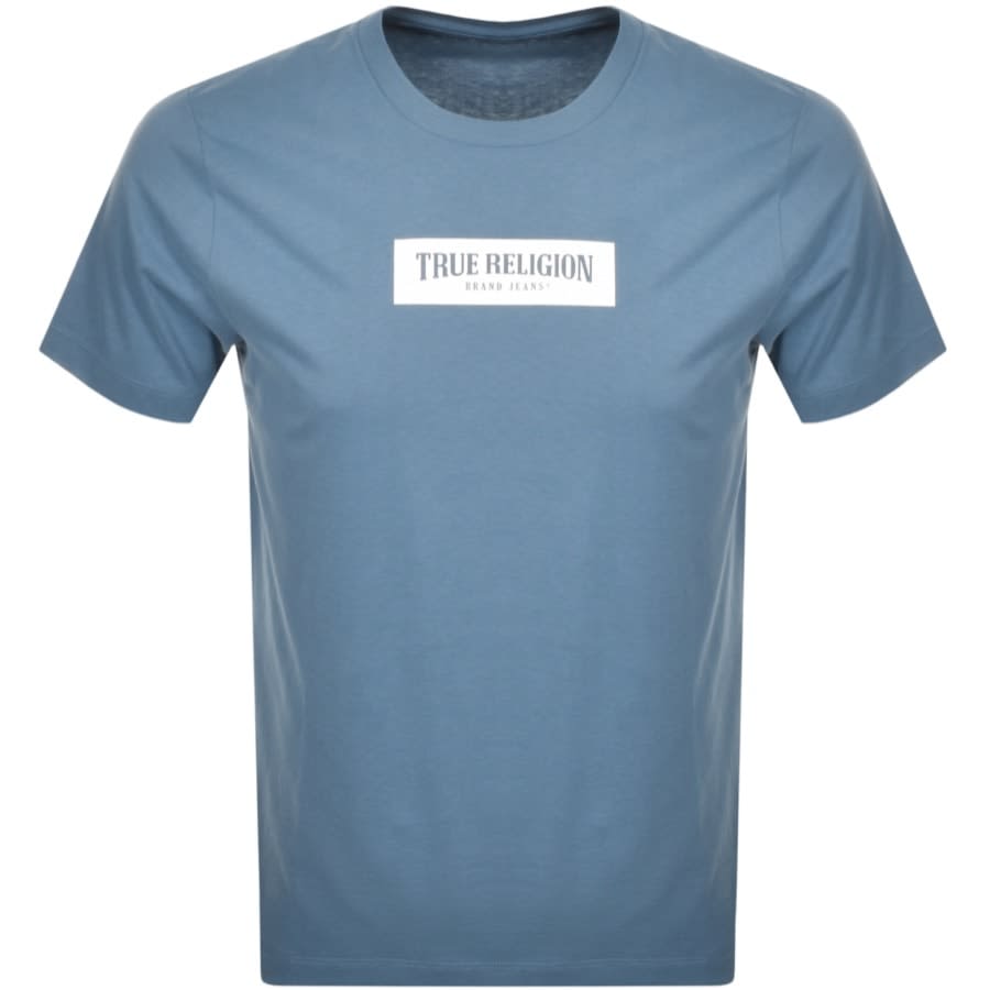 Alternative Image for ProductTrue Religion Box Logo T Shirt Blue1