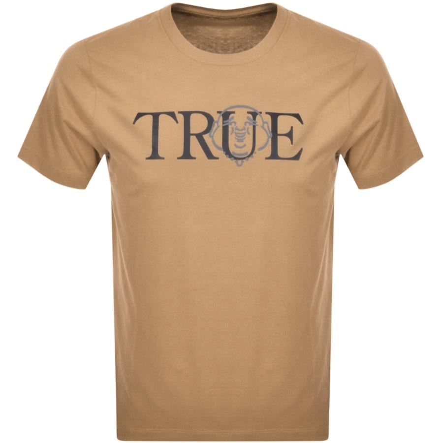True Religion Over Buddha T Shirt Brown