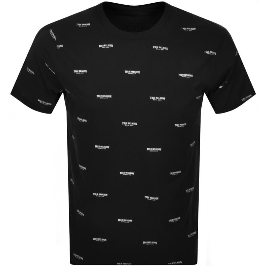 Alternative Image for ProductTrue Religion Arched Logo T Shirt Black1