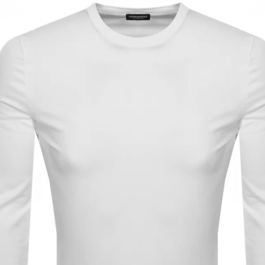 Alternative Image for ProductDSQUARED2 Long Sleeve Logo T Shirt White2