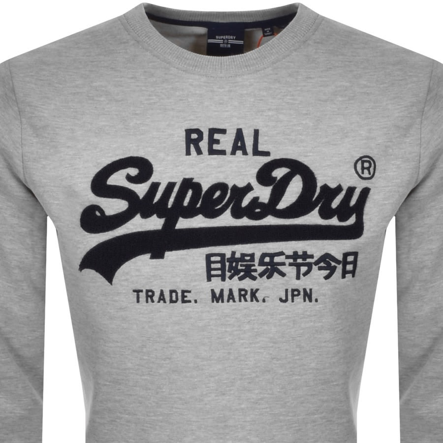 Alternative Image for ProductSuperdry Vintage Chenille Sweatshirt Grey2