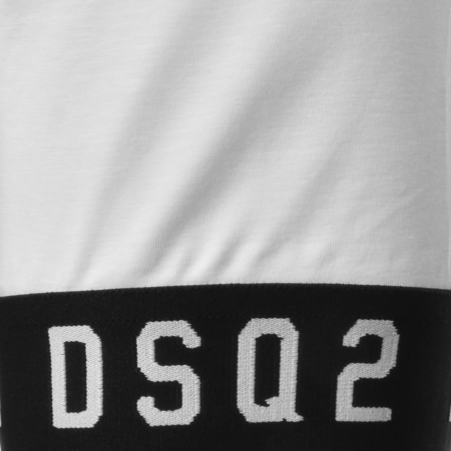 Alternative Image for ProductDSQUARED2 Logo Sleeve T Shirt White3