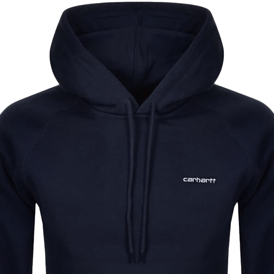 Alternative Image for ProductCarhartt Script Embroidery Logo Hoodie Navy2
