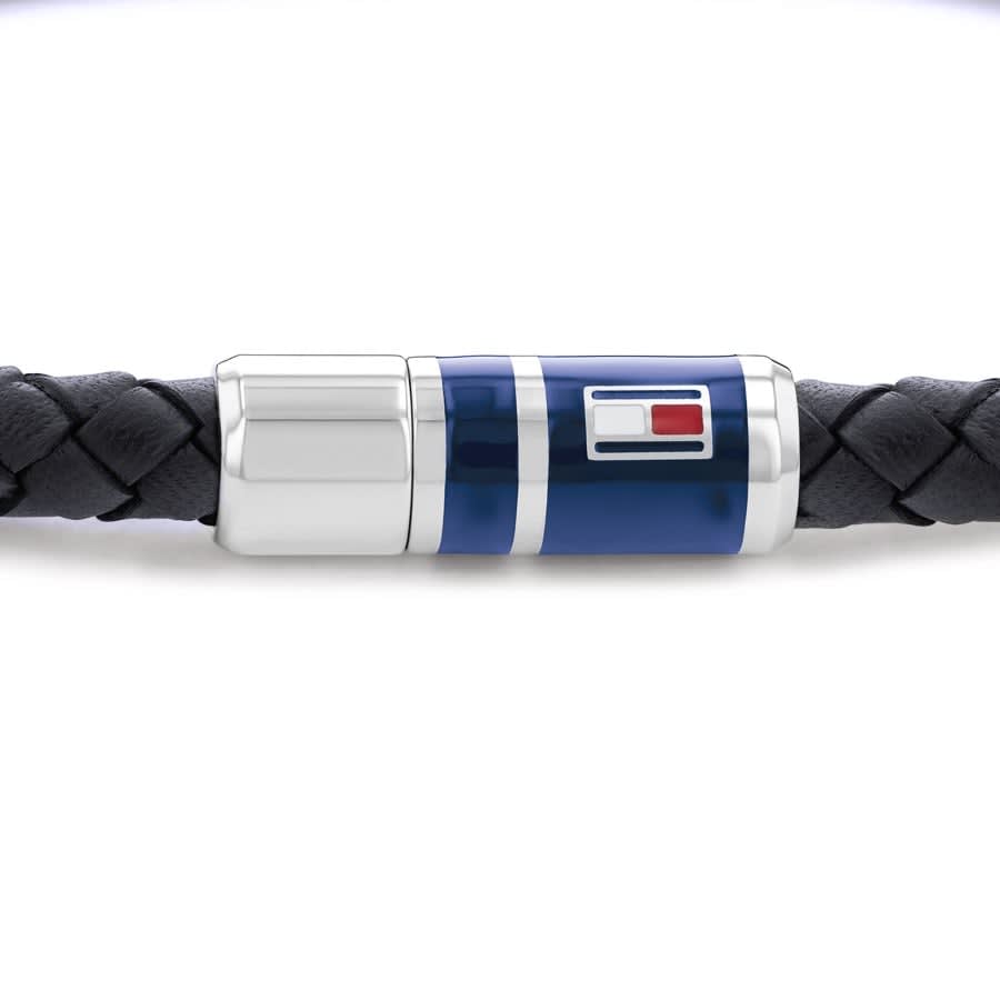 Alternative Image for ProductTommy Hilfiger Braided Leather Bracelet Navy3