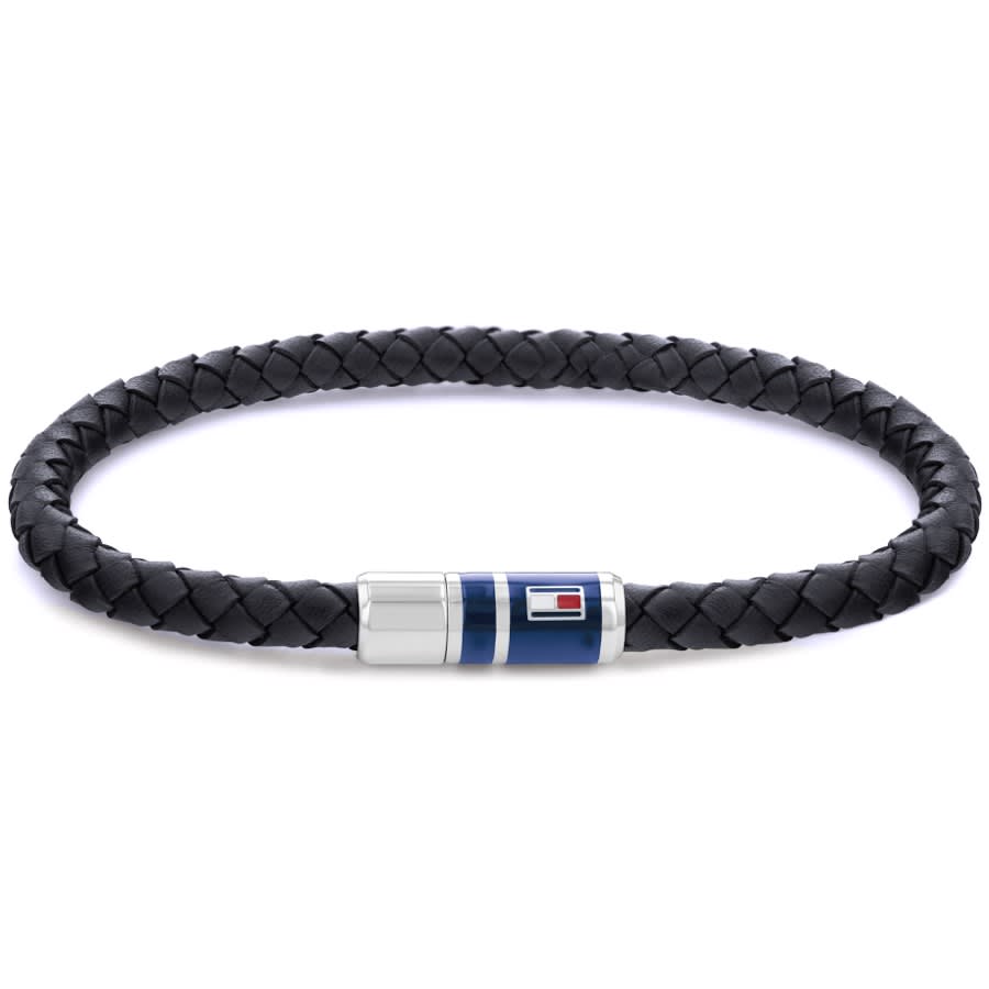 Alternative Image for ProductTommy Hilfiger Braided Leather Bracelet Navy1