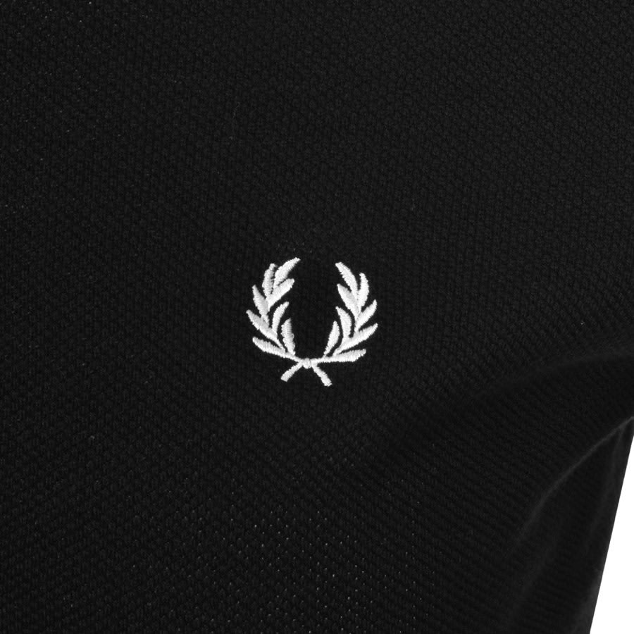 Alternative Image for ProductFred Perry Tipped Knitted Polo T Shirt Black3
