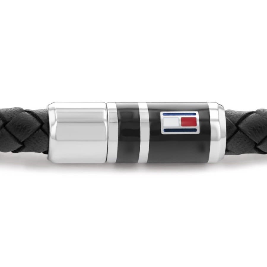 Alternative Image for ProductTommy Hilfiger Braided Leather Bracelet Black3