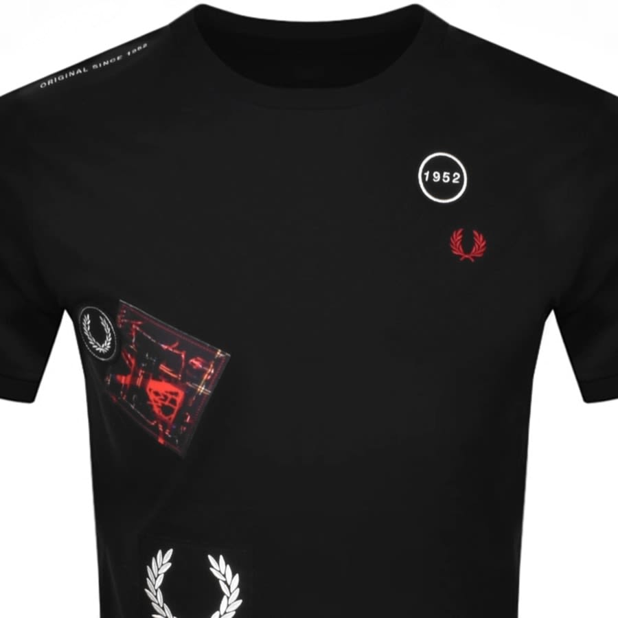 Alternative Image for ProductFred Perry Applique Logo T Shirt Black2