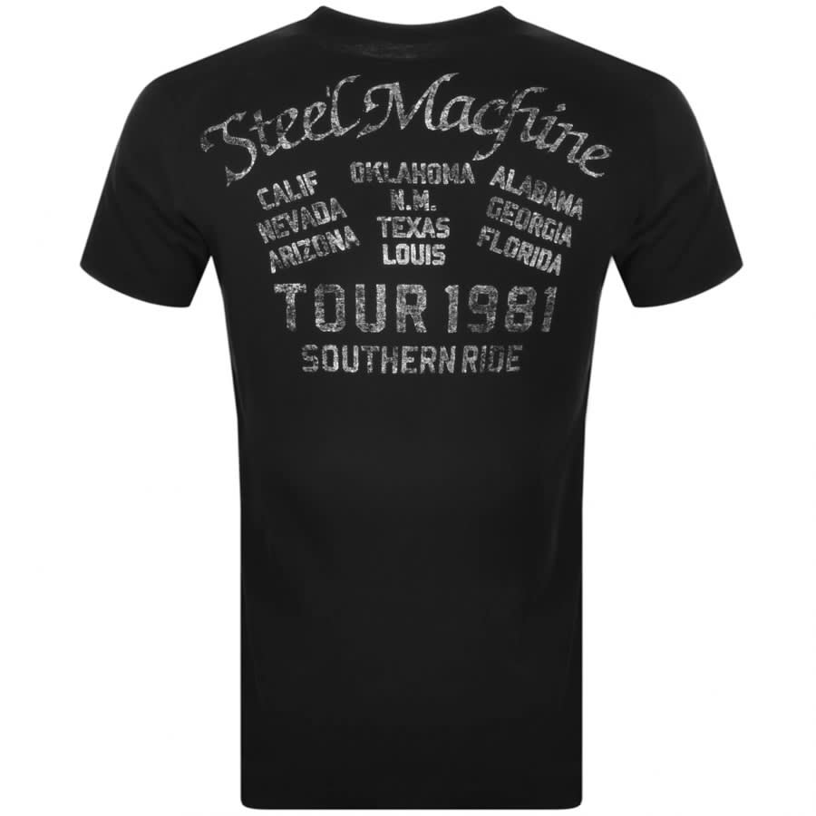 Alternative Image for ProductReplay Logo Crew Neck T Shirt Black3