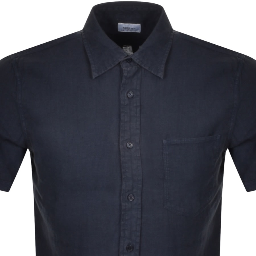 Alternative Image for ProductReplay Short Sleeved Shirt Navy2