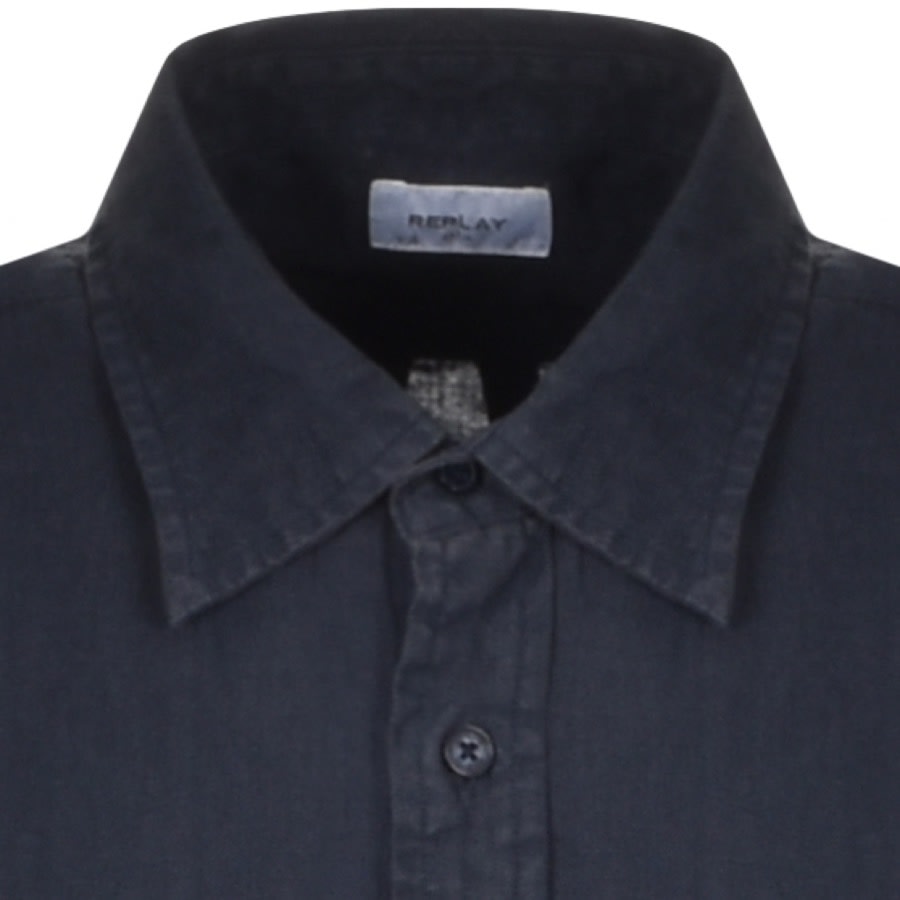 Alternative Image for ProductReplay Short Sleeved Shirt Navy3