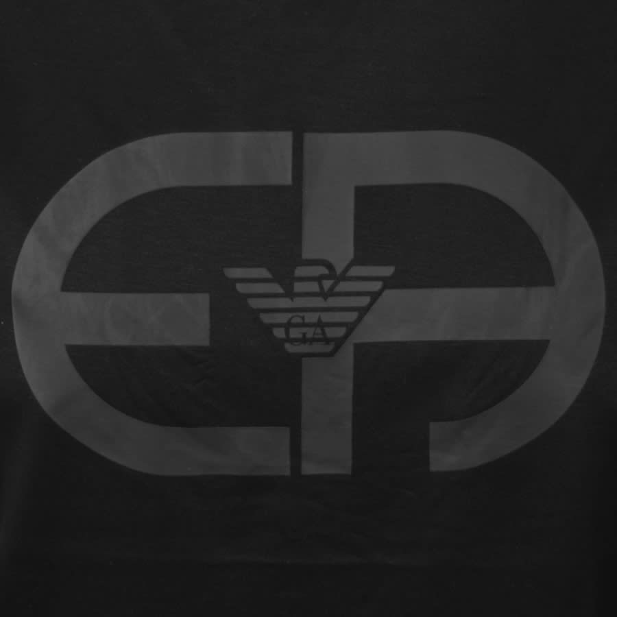 Alternative Image for ProductEmporio Armani Crew Neck Logo T Shirt Black3