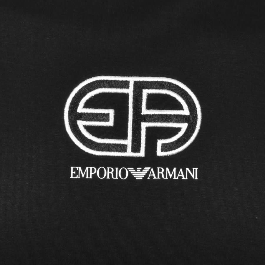 Alternative Image for ProductEmporio Armani Crew Neck Logo T Shirt Black3