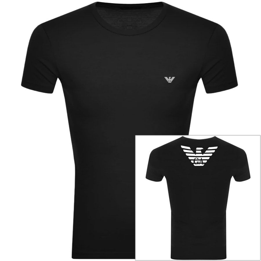 Alternative Image for ProductEmporio Armani Lounge Crew Neck T Shirt Black1