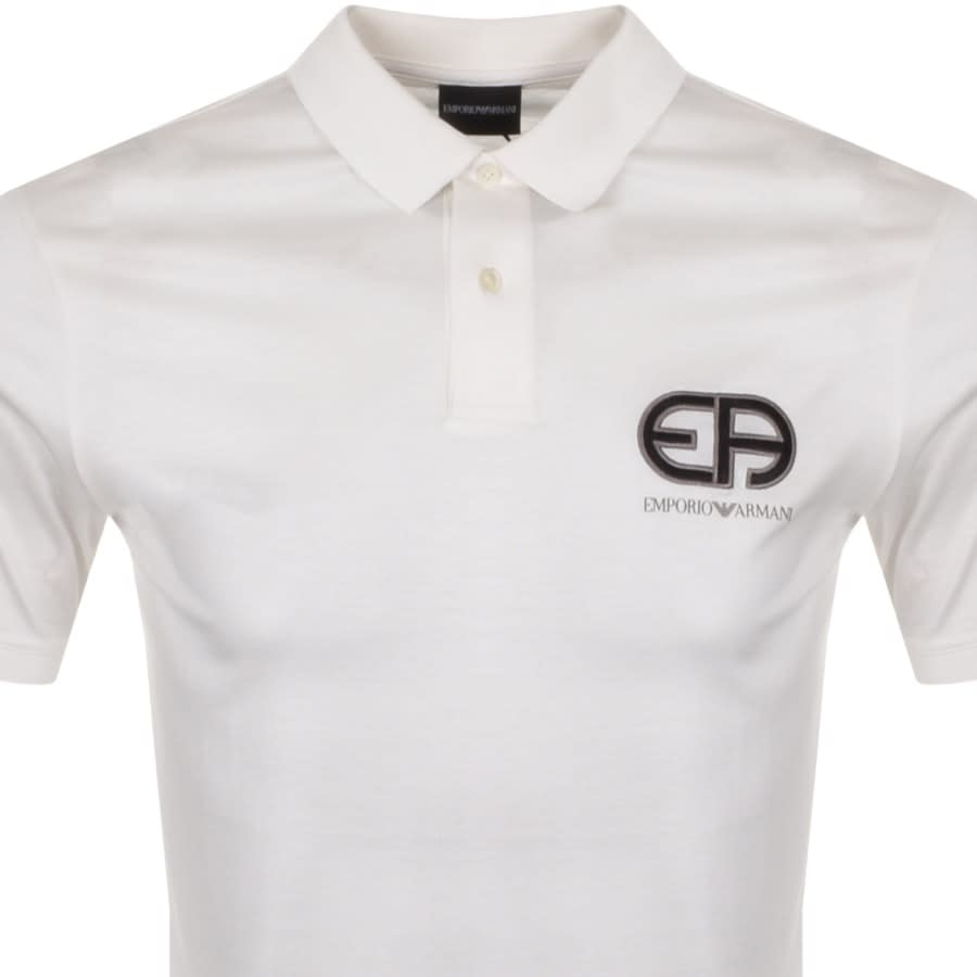 Alternative Image for ProductEmporio Armani Short Sleeved Polo T Shirt White2