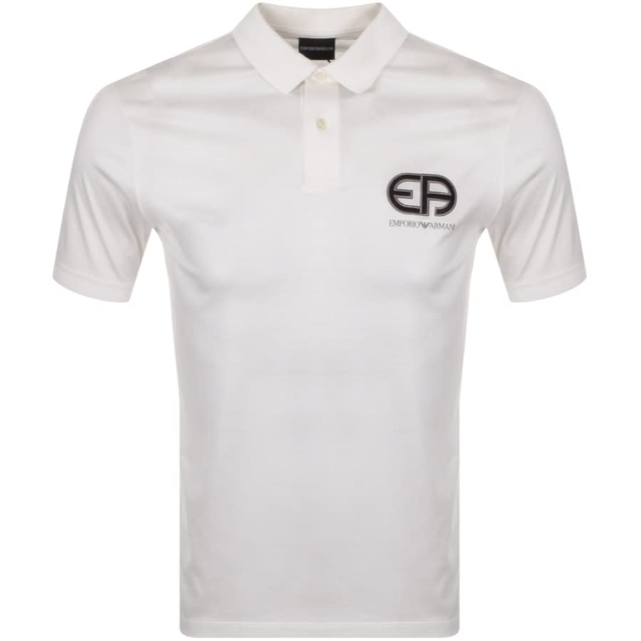 Alternative Image for ProductEmporio Armani Short Sleeved Polo T Shirt White1