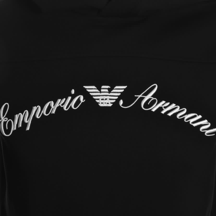 Alternative Image for ProductEmporio Armani Pullover Logo Hoodie Black3