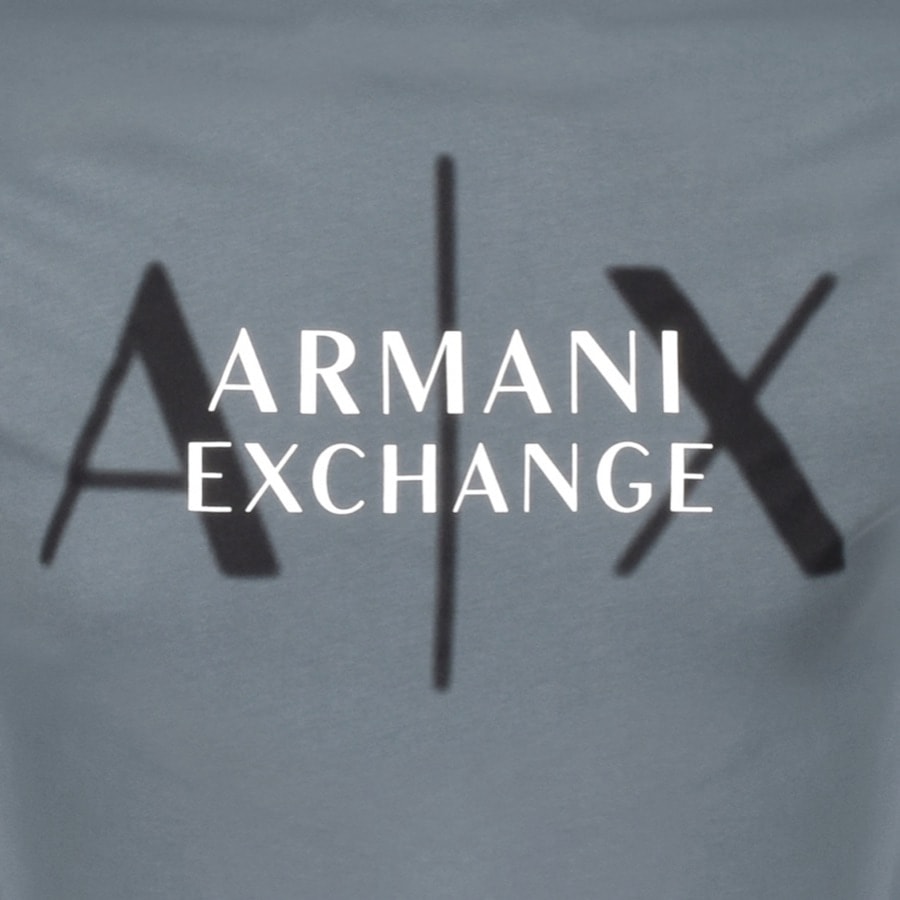 Alternative Image for ProductArmani Exchange Crew Neck Logo T Shirt Grey3