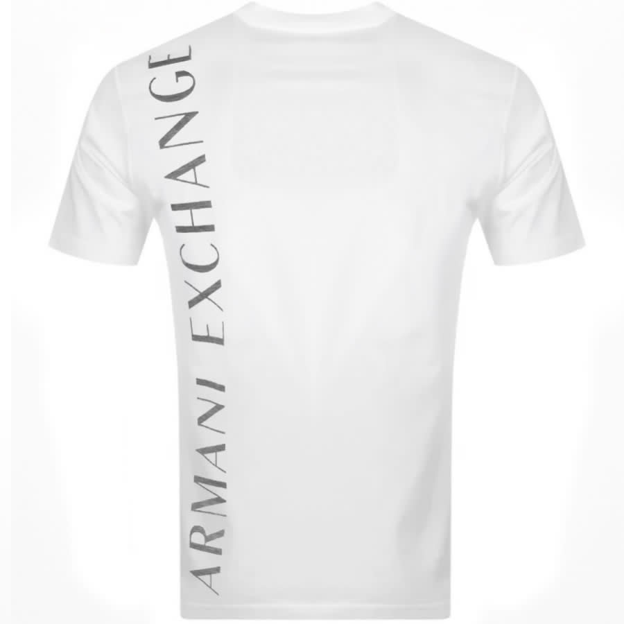 Alternative Image for ProductArmani Exchange Crew Neck Logo T Shirt White3