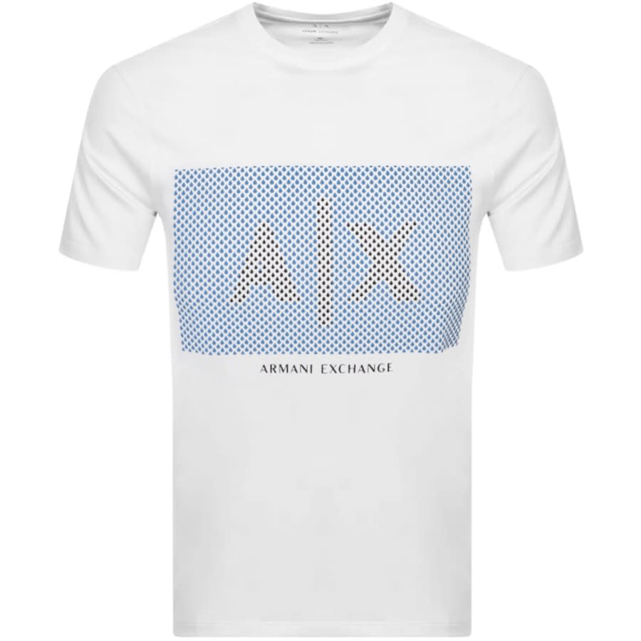 Alternative Image for ProductArmani Exchange Crew Neck Logo T Shirt White1