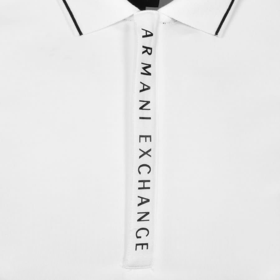 Alternative Image for ProductArmani Exchange Short Sleeved Polo T Shirt White3
