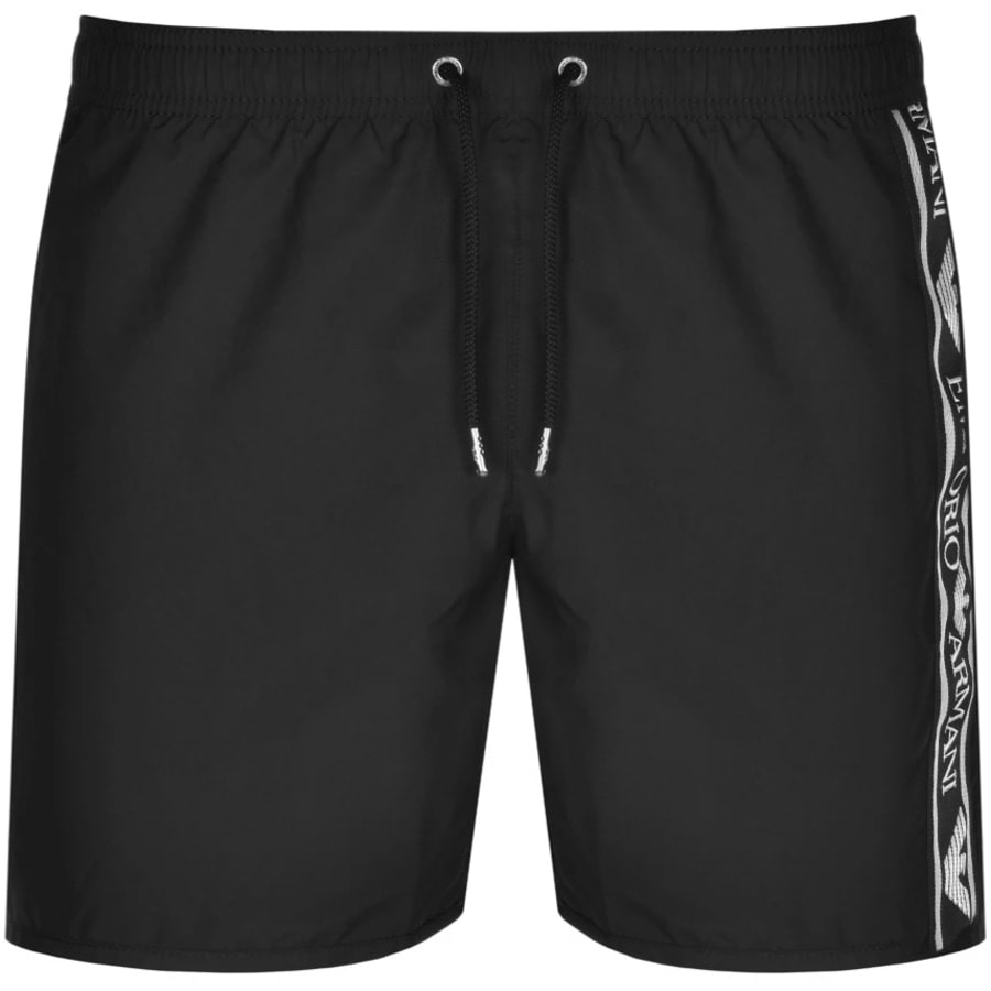 Alternative Image for ProductEmporio Armani Logo Swim Shorts Black1