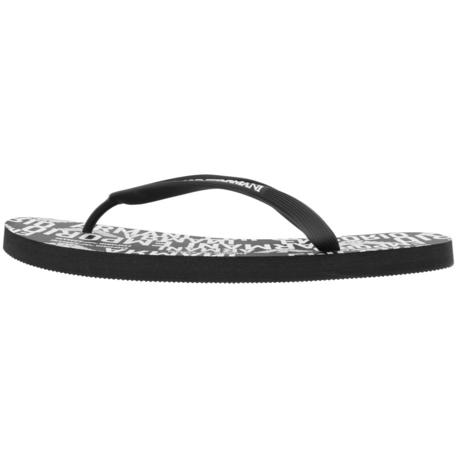 Alternative Image for ProductEmporio Armani Logo Flip Flops Black2