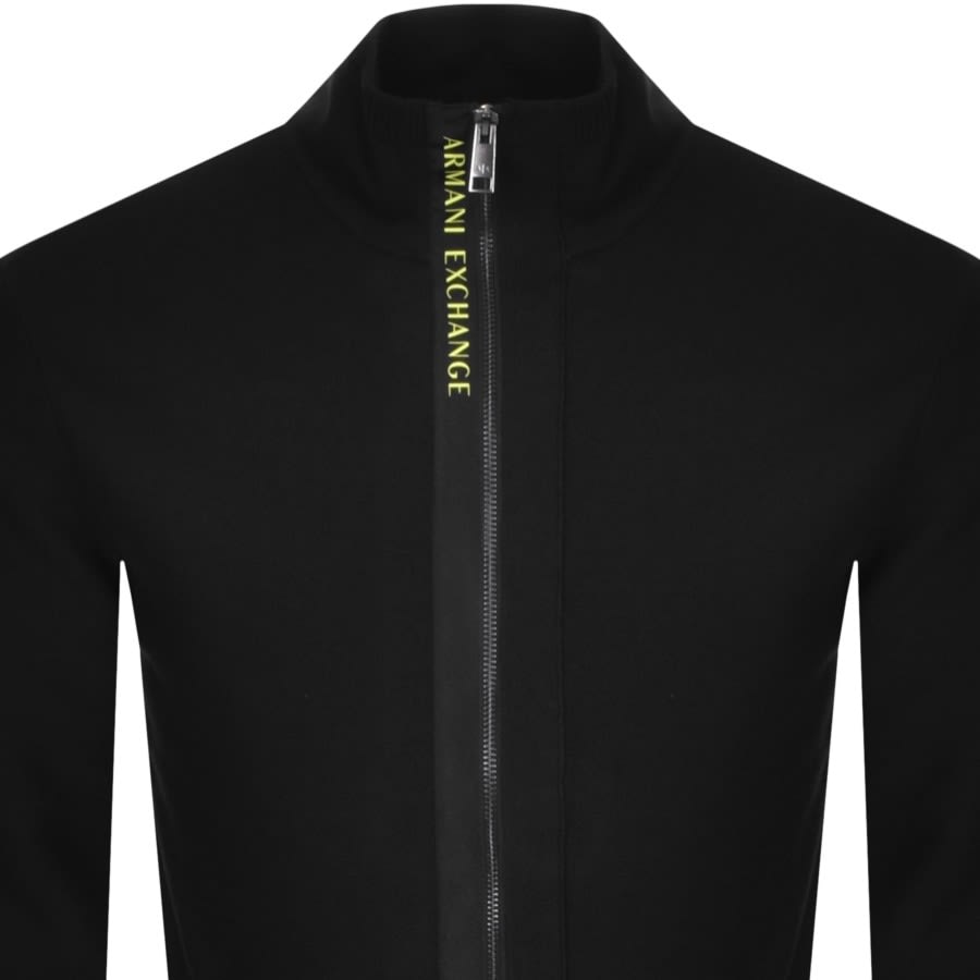Alternative Image for ProductArmani Exchange Full Zip Cardigan Black2