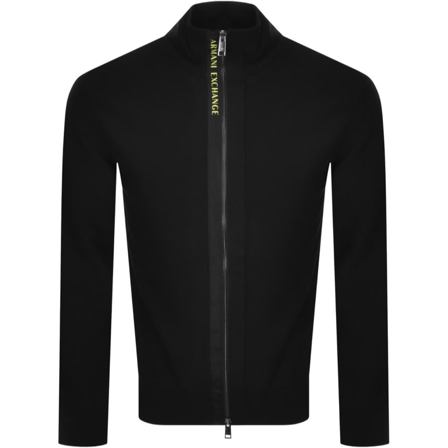 Alternative Image for ProductArmani Exchange Full Zip Cardigan Black1