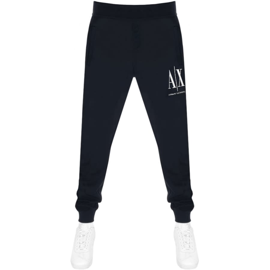 Alternative Image for ProductArmani Exchange Logo Jogging Bottoms Navy1