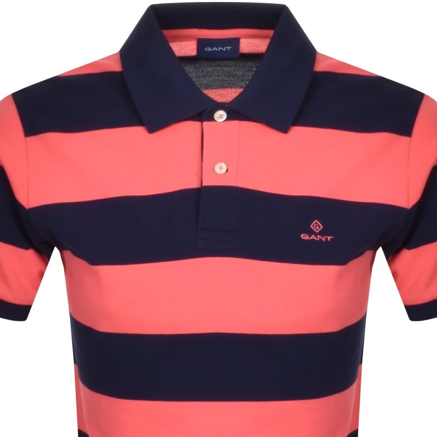 Alternative Image for ProductGant Barstripe Rugger Polo T Shirt Pink2