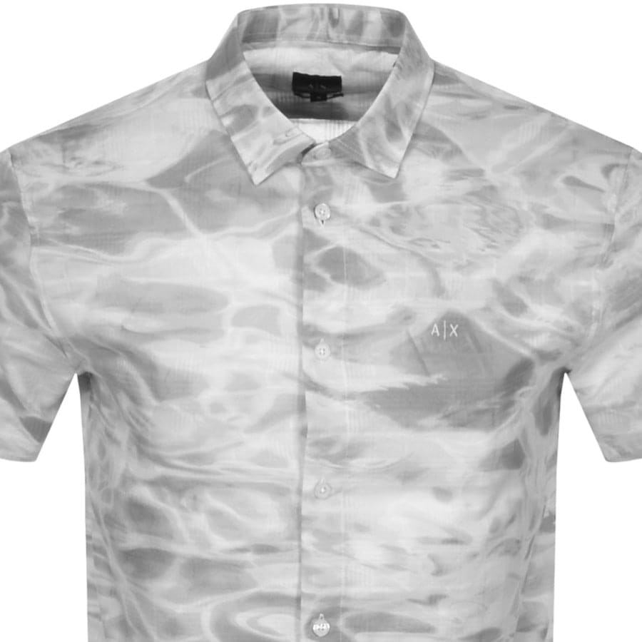 Alternative Image for ProductArmani Exchange Short Sleeved Shirt Grey2