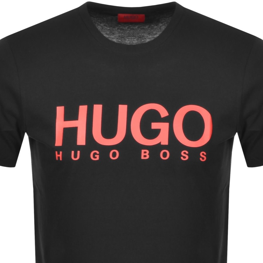 Alternative Image for ProductHUGO Dolive Crew Neck Short Sleeve T Shirt Black2